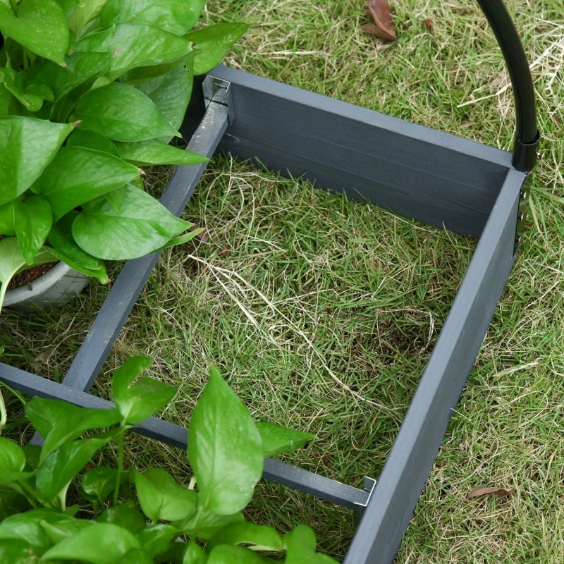 Outsunny Mini Estufa de jardim 2 em 1 Jardim Urbano com cobertura de PVC e Janelas enrolaveis para jardim 120x79x53 cm Transparente