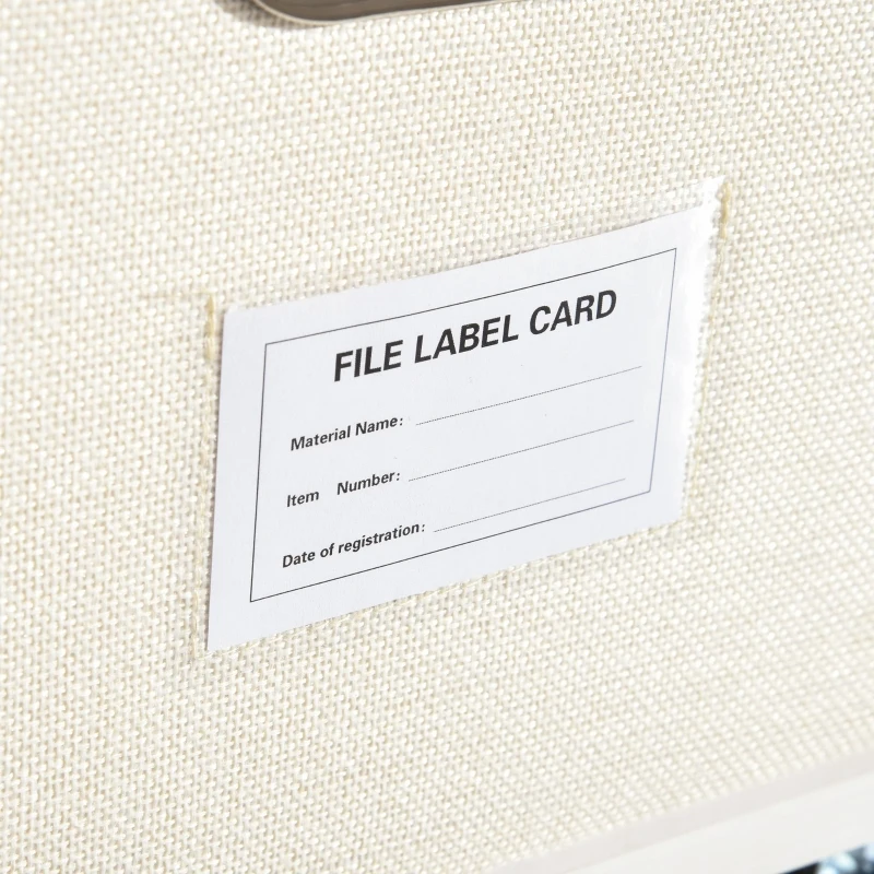 Vinsetto Gaveta móvel com caixa de armazenamento de pano dobrável  36x40x35 cm Branco