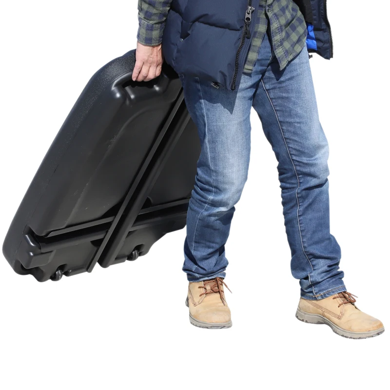 Outsunny Base de guarda-sol Parasol excêntrico Pés guarda-sol Pátio  Jardim Cheio de Água e Areia 60x80x16cm HDPE