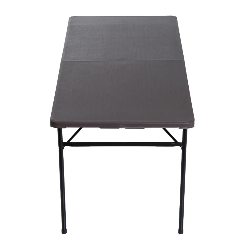 Outsunny Mesa dobrável portátil para camping ou buffet Tipo Mesa Auxiliar Multifunções leve com alça 180x74x71,5cm