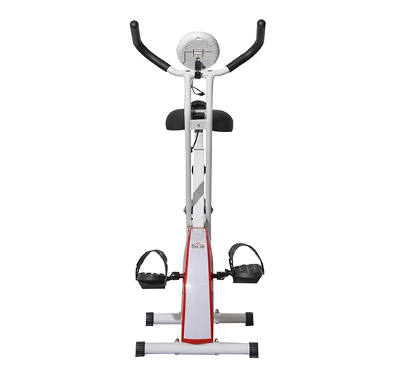 Bicicleta estática de 8 níveis com ecrã digital para fitness e spinning - Carga máxima 110kg - 41x66x104cm