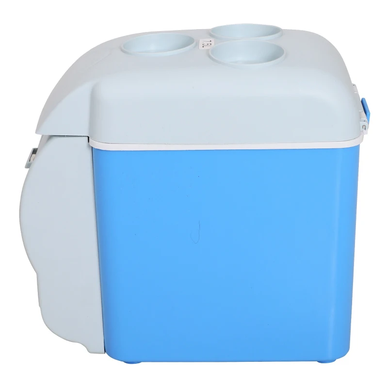 HOMCOM Geladeira Portátil Termelétrica 7.5L  com 2 Funções para Fresco e Quente para Camping  Azul e Cinza