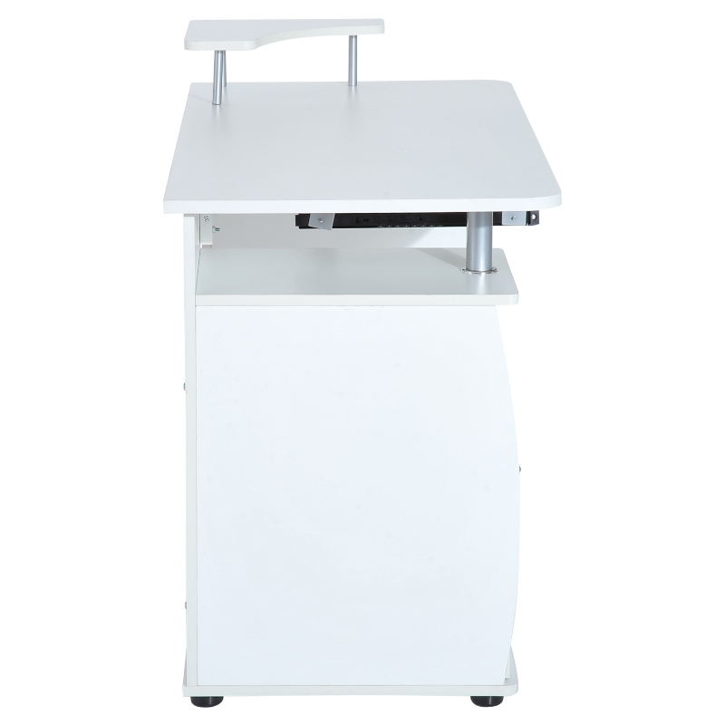 HomCom Secretária para Computador Secretária - Cor: Branco - Madeira MDF - 120x55x85 cm