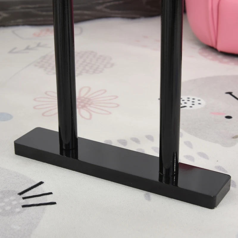 HOMCOM Piano de Cauda Infantil com 30 Teclas Banco Suporte de Partituras Piano para Crianças de MDF Instrumento Musical Educativo 52x50x49cm Preto