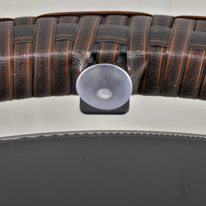 Outsunny Conjunto de móveis de jardim de vime 3 peças com 1 mesa de centro e 2 cadeiras com almofadas para terraço  Fácil armazenamento Aço Marrom