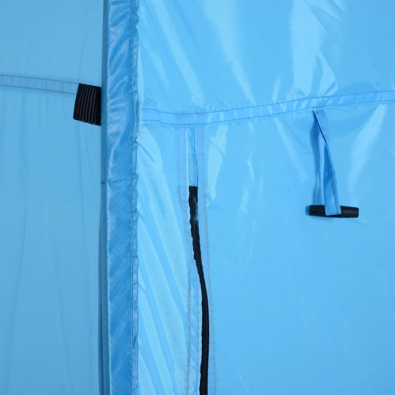 Outsunny Tenda de Duche para Campismo Dobrável Pop UP Tenda de Privacidade com proteção UV e Tecido Impermeável 100x100x185cm Azul