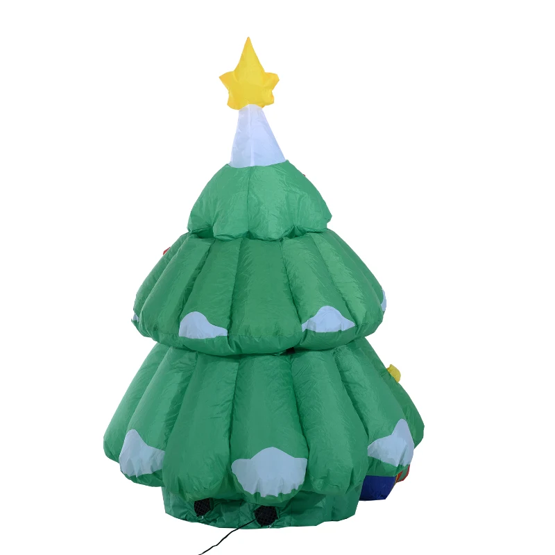 HomCom® Árvore de Natal Multicor Pano 80x70x130-160cm