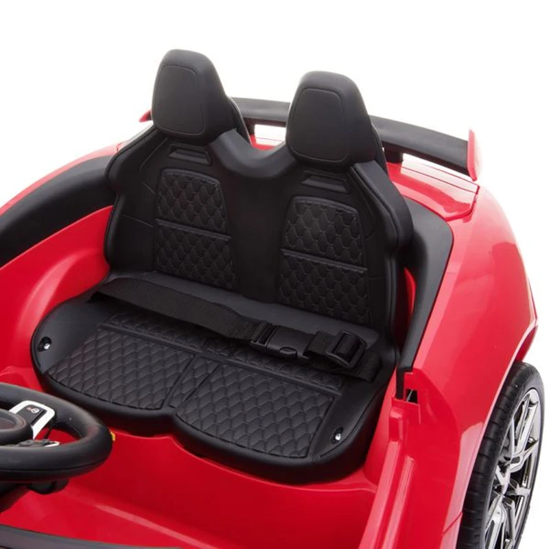 HOMCOM Jaguar F-Type SVR Carro de brinquedo elétrico para crianças acima de 3 anos com controle remoto com música e luzes  6V Carga 25kg 110x65x48cm  Vermelho