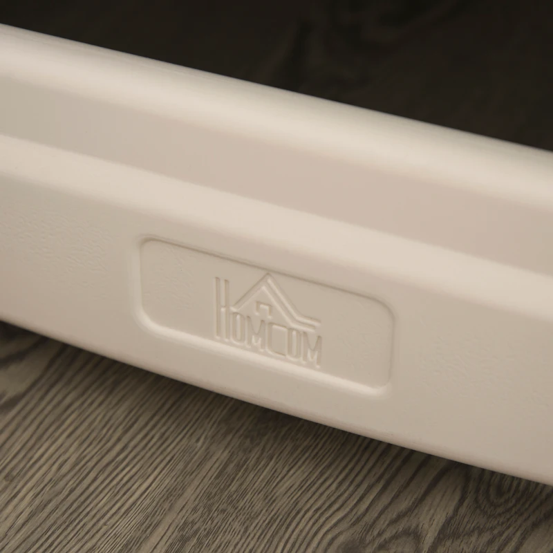 HOMCOM Berço para bebê 0-3 anos ajustável em 2 alturas conversível em balanço carga 25kg 107x70x100 cm bege