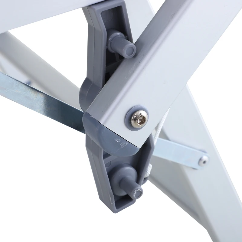 Outsunny Espreguiçadeira Dobrável e Reclinável com Toldo Ajustável em Ângulo Espreguiçadeira para Jardim Terraço Campismo Exterior 169x72x55-72cm Cinza