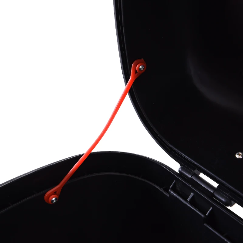 HOMCOM Mala para Motocicleta 30L Mala para Mota Universal com Chaves para Motocicletas Scooters 45x39x28cm Preto