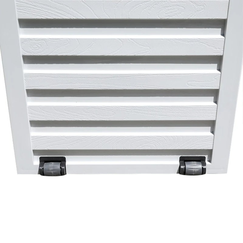 Outsunny Baú para armazenamento ao ar livre 260L com alças e rodas embutidas para jardim 112x49x53,5 cm Cinza Claro e Cinza Escuro