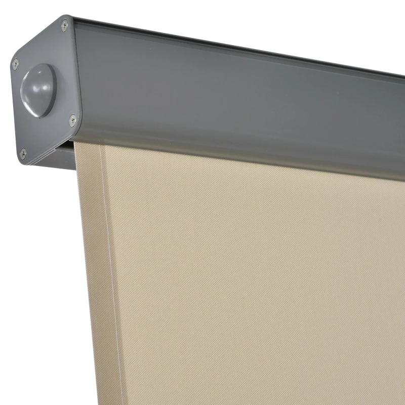 Outsunny Toldo Vertical de Parede com Alça para Sombra e Privacidade 160x250 cm Bege