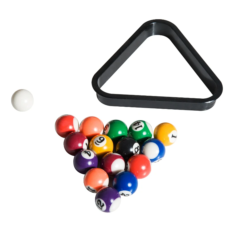 HomCom Mesa de Bilhar com Acessórios de Madeira para Crianças +3 Anos de idade e Adultos - 75x41,5x16,5 cm