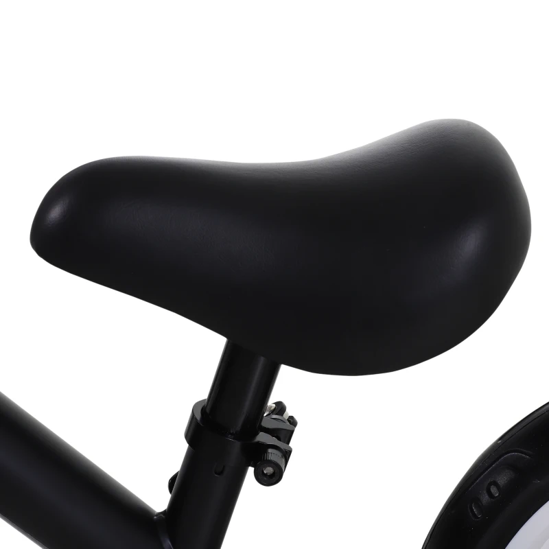 HOMCOM Bicicleta Balance com pedais e rodas removíveis para criança de 2-5 anos 85x36x54cm carga 25kg Cor preta