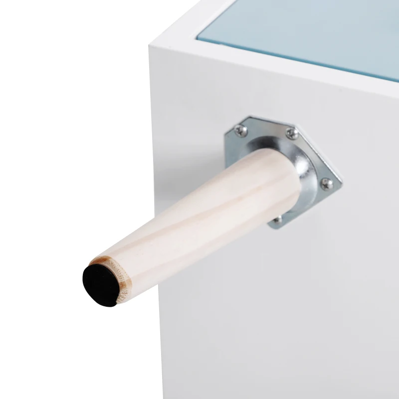 HOMCOM Cómoda infantil com 3 gavetas Cómoda com pernas para roupas ou brinquedos cor Azul