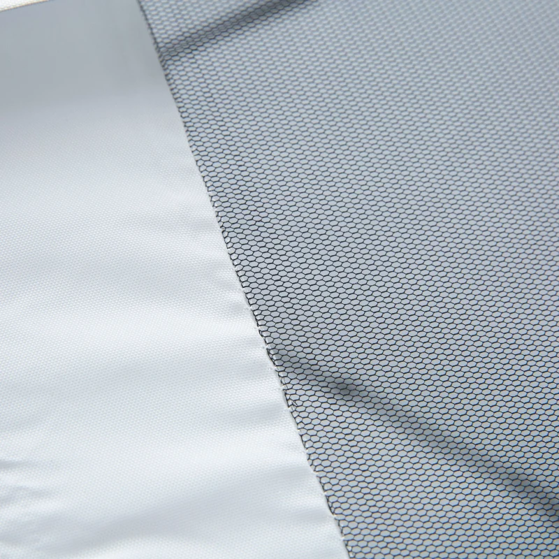 Outsunny Tenda dobrável para jardim 3x3m Redes mosquiteiras Removível com zíper 4 orificios de drenagem tecido oxford 420D Branco