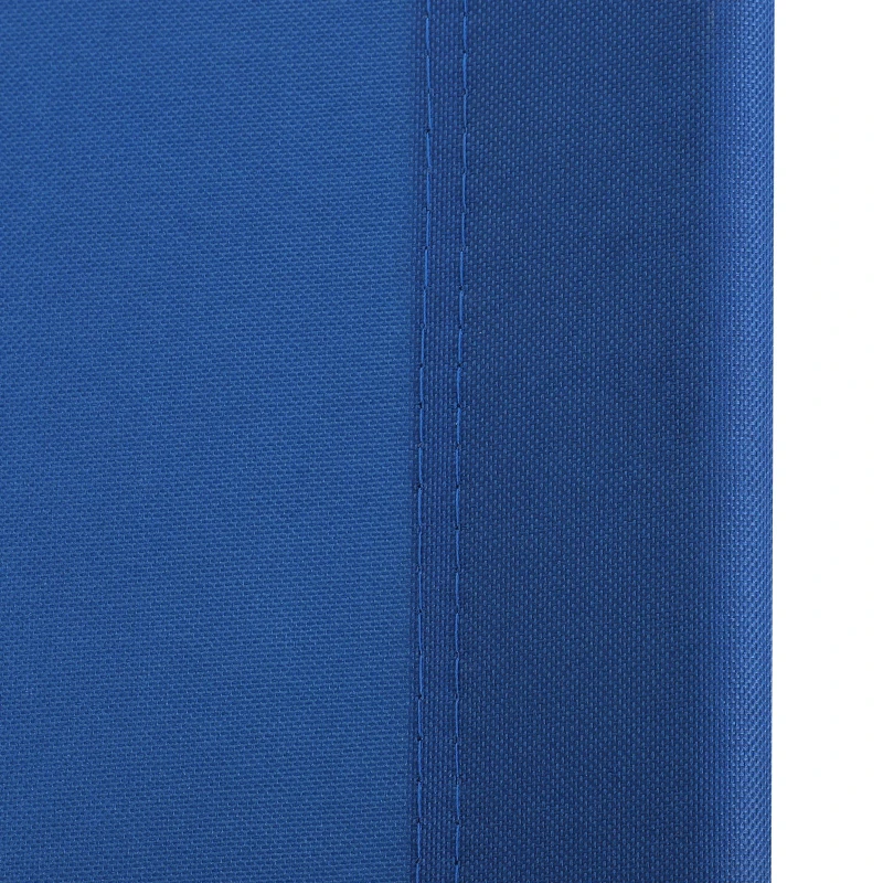 Outsunny Espreguiçadeira dobrável reclinável com ângulo ajustável de 3 posições para exterior carga 120 kg 190x56x28 cm Azul