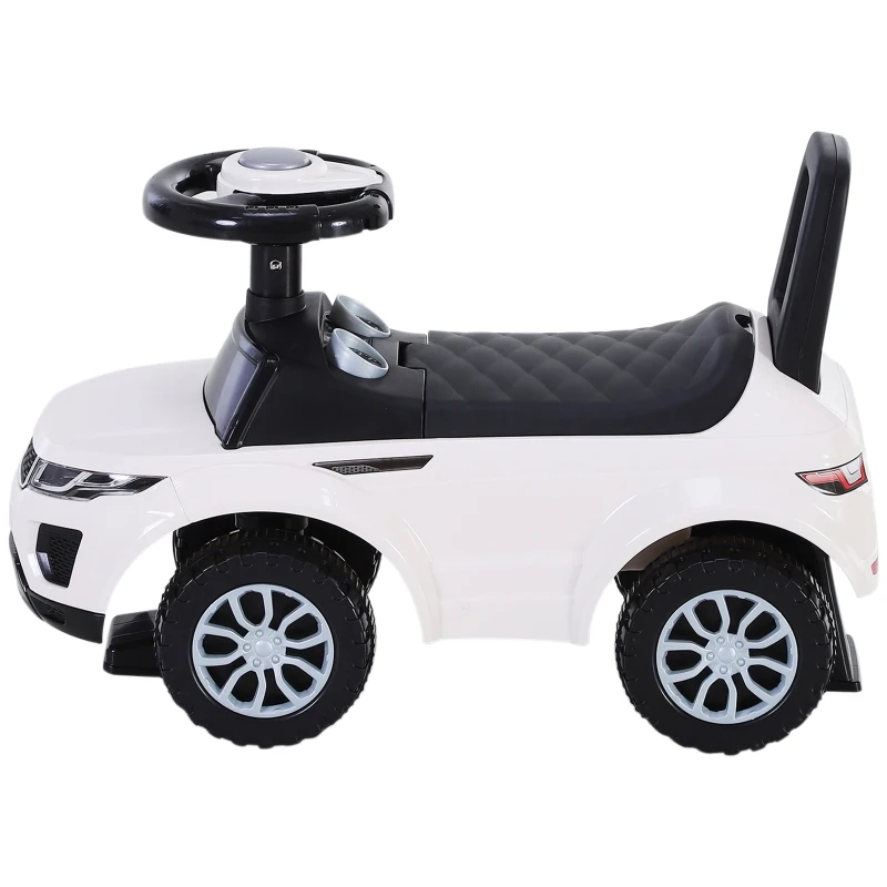 HOMCOM Carro andador para bebé sem Pedais com Alto-falante 60x38x42cm branco