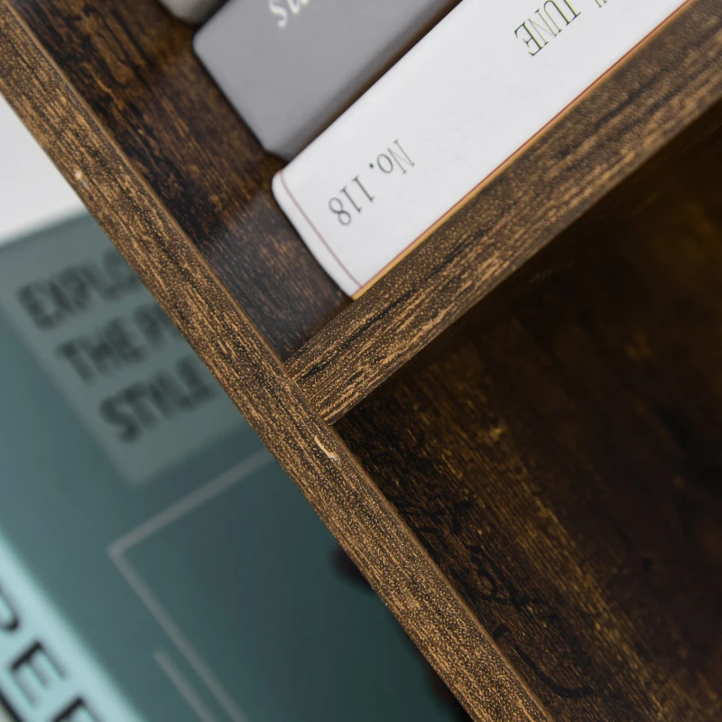 HOMCOM Estante em forma de árvore com prateleiras em 8 níveis robusto  50x28x142cm marrom