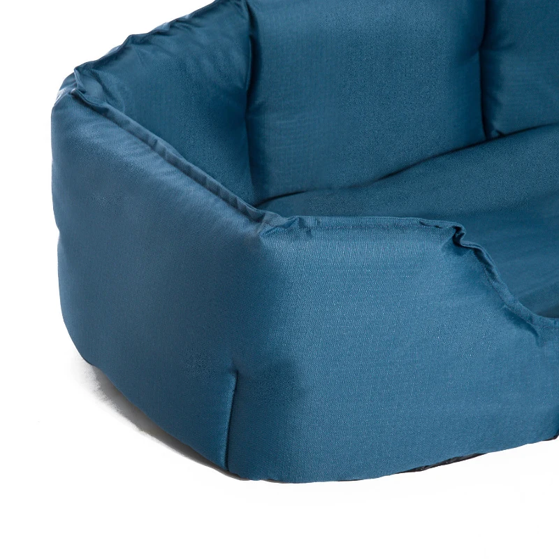 PawHut Cama para Cães e Gatos Impermeável e Lavável tipo Colchão de Tecido Oxford para animais de estimação - Cor Azul - 90 x 70 x 28 cm