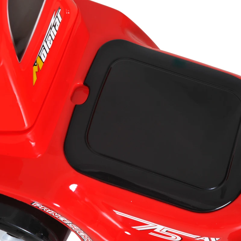 HOMCOM Carro Correpasillos Infantil Carro sem pedais para bebê Brinquedo andador Estilo de corrida com buzina   70.2x32.5x41cm