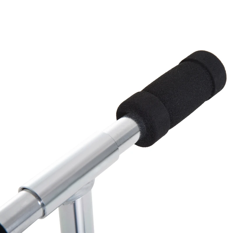 HOMCOM Trotinete para Crianças Scooter Dobrável Guiador Regulável Quadro Alumínio Leve e Estável Carga 100kg Branca - 68x34x60-73,5cm