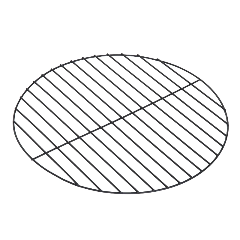 Outsunny Braseiro Exterior Multifuncional Lareira de Metal de Lenhea Carvão Poço de Fogo para Jardim Terraço Pátio Φ74x48cm