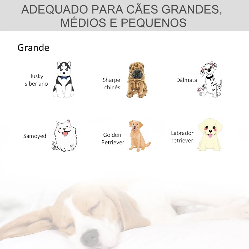 PawHut Gaiola de metal dobrável para cães com rodas e freios Bandeja removível e porta com travas  109,5x71x78 cm Cinza escuro