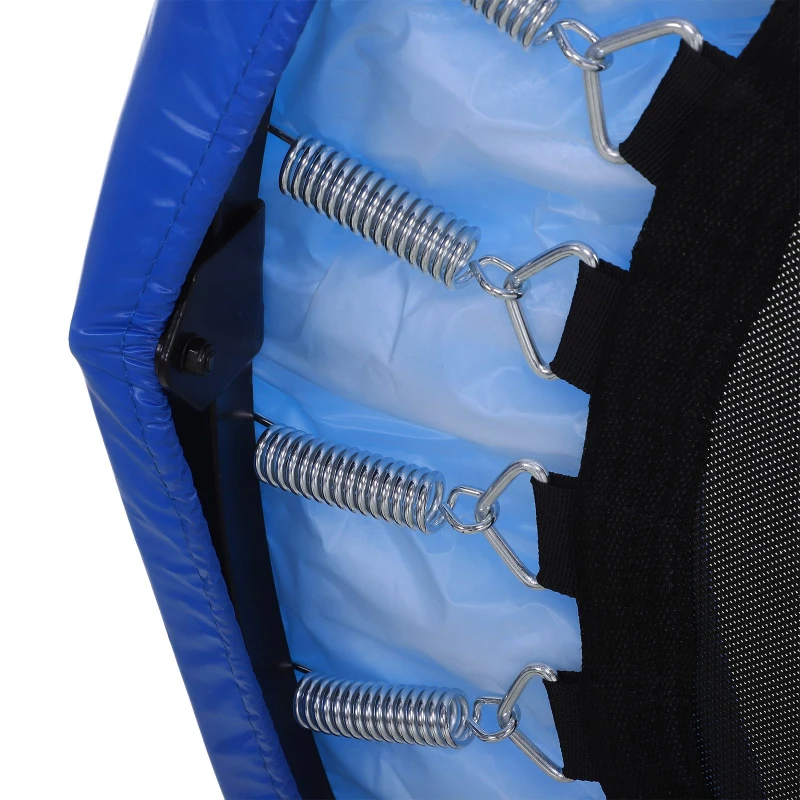 HOMCOM Trampolim com 81cm de diâmetro e molas resistentes de até 100kg Cor Azul Escuro (S-Φ81 x 22,5cm)