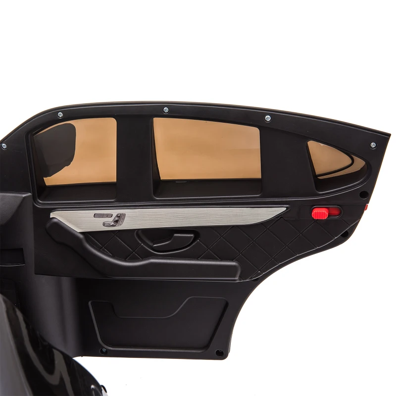 HOMCOM Carro Elétrico Mercedes AMG 12V para Crianças de 3-5 Anos com Controle Remoto Música Luzes Abertura da Porta 115x70x55cm Preto