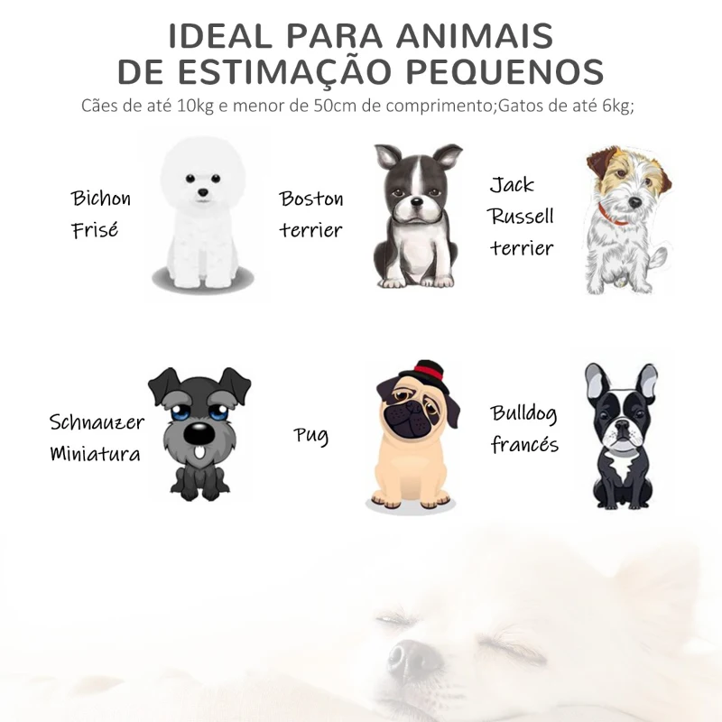 PawHut Sofá Cama para Cães de Vime Cama Elevada para Gatos Retangular com Almofada Suave e Lavável para Interior e Exterior 61x46x24,5cm Preto