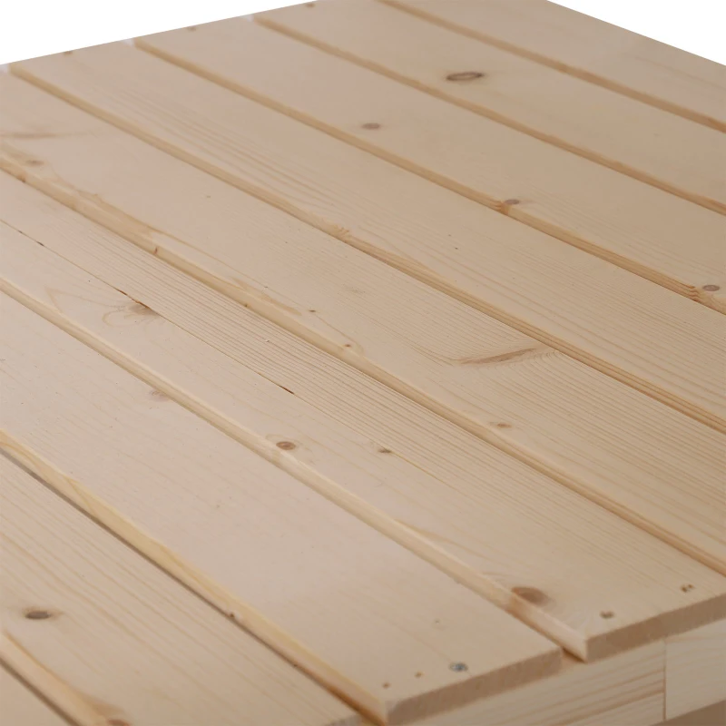 Outsunny Horta urbana   Mesa de cultivo vintage   Com prateleira de armazenamento  para plantação   91x91x81cm De madeira