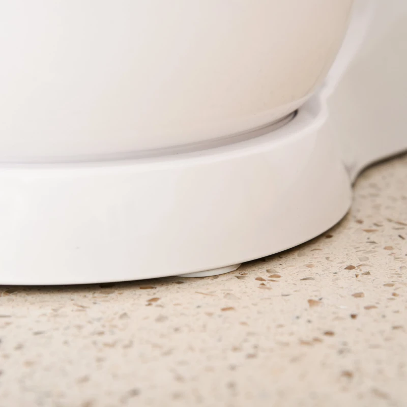 HOMCOM Batedeira de Pastelaria Profissional Multifuncional Robô de Cozinha 3.4 litros com 6 velocidades Inclui 3 cabeças 300 W de aço inoxidável branco