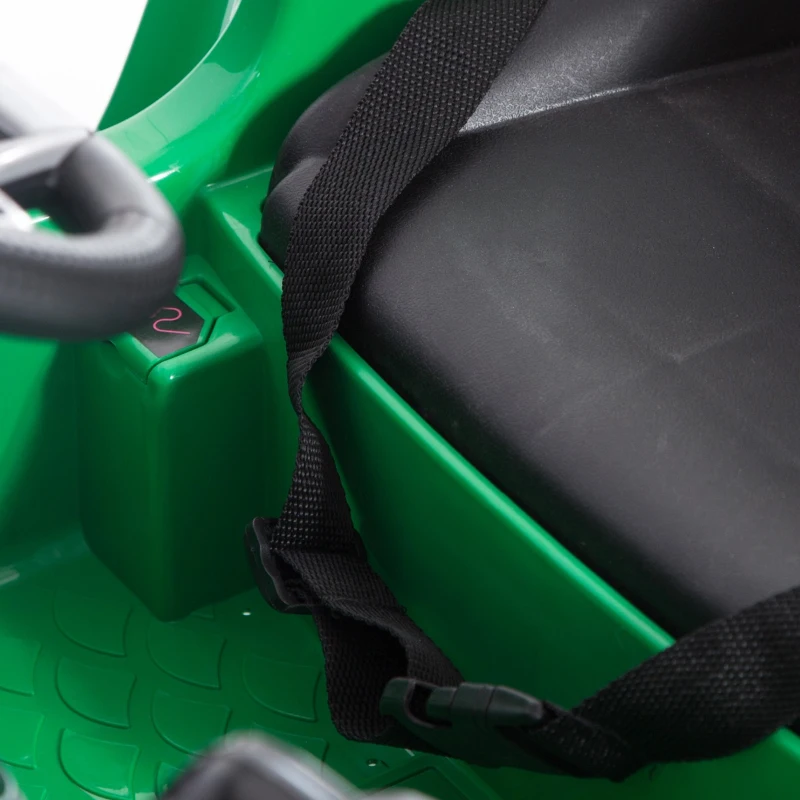 HOMCOM Carro elétrico para crianças de 3-5 anos licenciado de Mercedes GTR bateria de 12V com controle remoto Faróis musica Carga 25kg 105x58x45 cm Verde