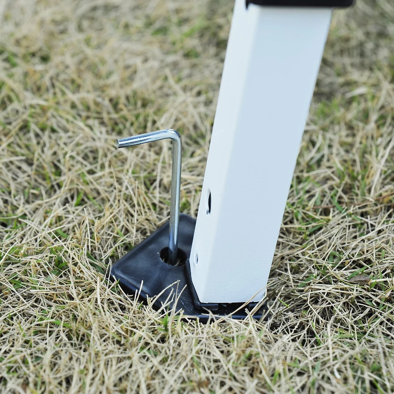 Outsunny Pérgola para Jardim 6x3m Dobrável Bolsa de Transporte Tela Oxford Aço Branco