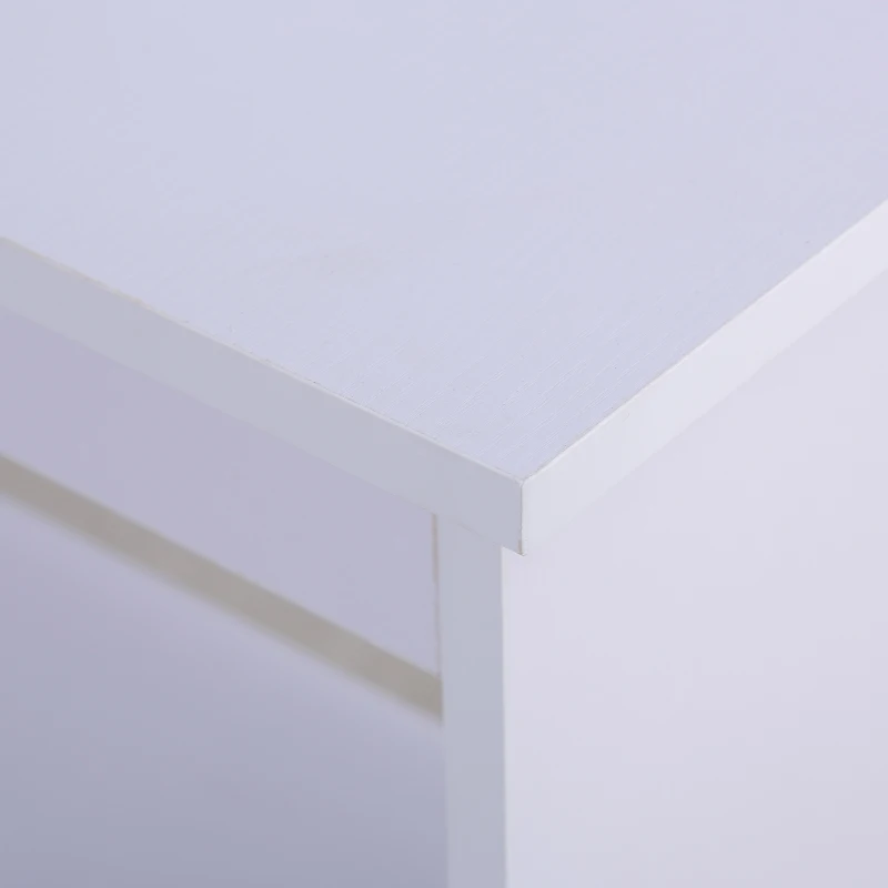 HOMCOM Secretária para Computador com Estante de Prateleiras para Casa Escritório 120x55x120 cm