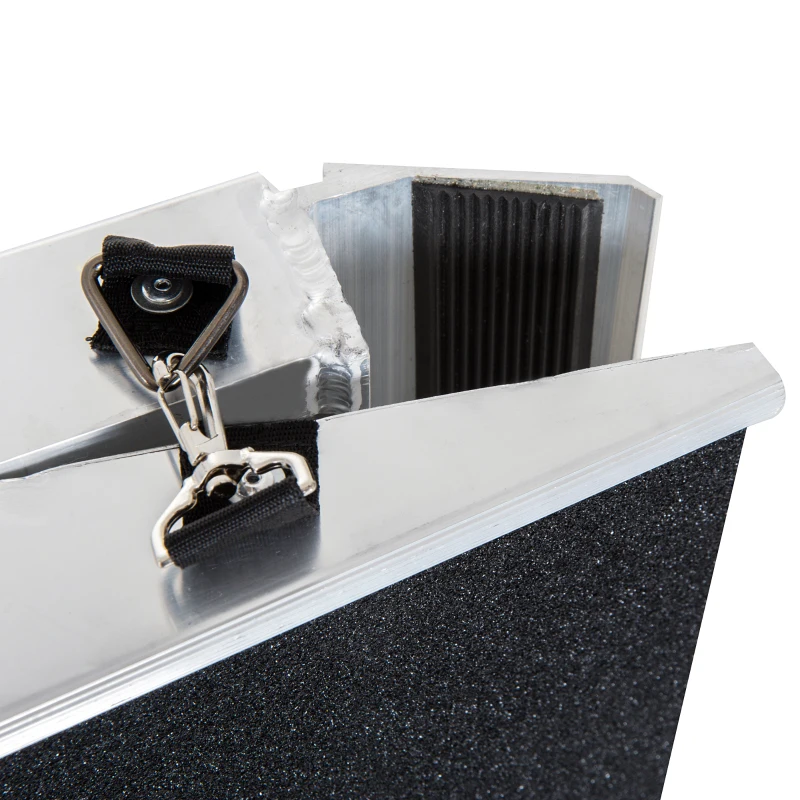 PawHut® Rampa Alumínio Dobrável para Cães e Animais de Estimação Rampa Superfície Antiderrapante Carga 110kg 122cm