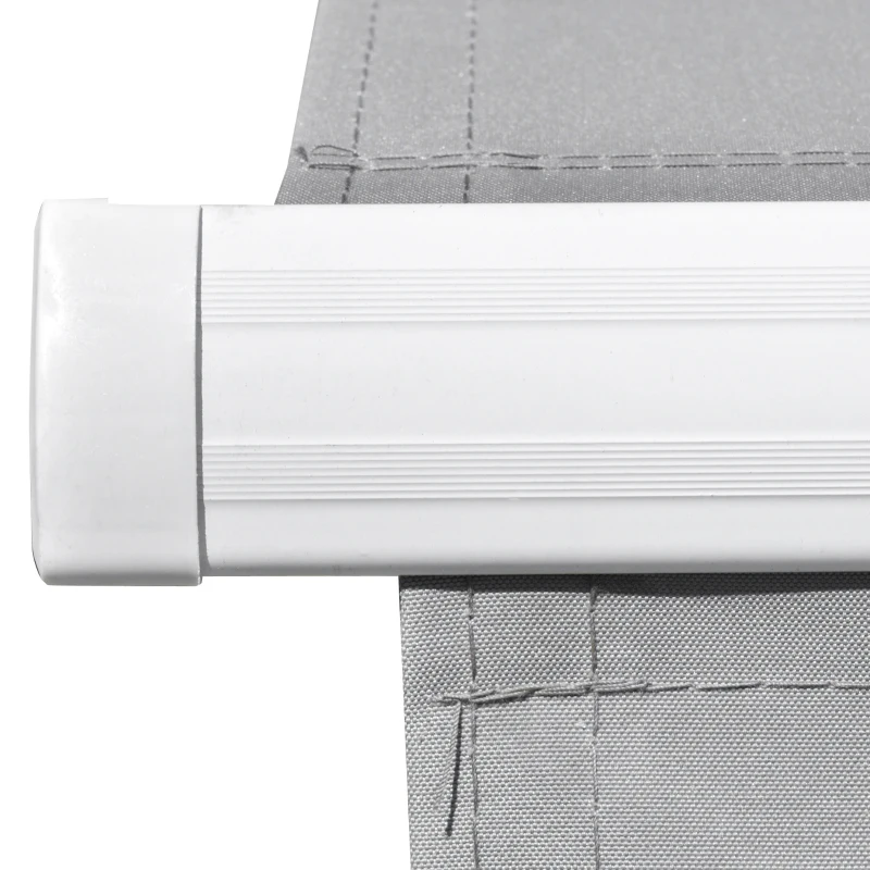 Outsunny Toldo de parede retrátil 250x200 cm com manivela e controle remoto Luzes LED Ângulo Ajustável para varanda jardim terraço alumínio Cinza