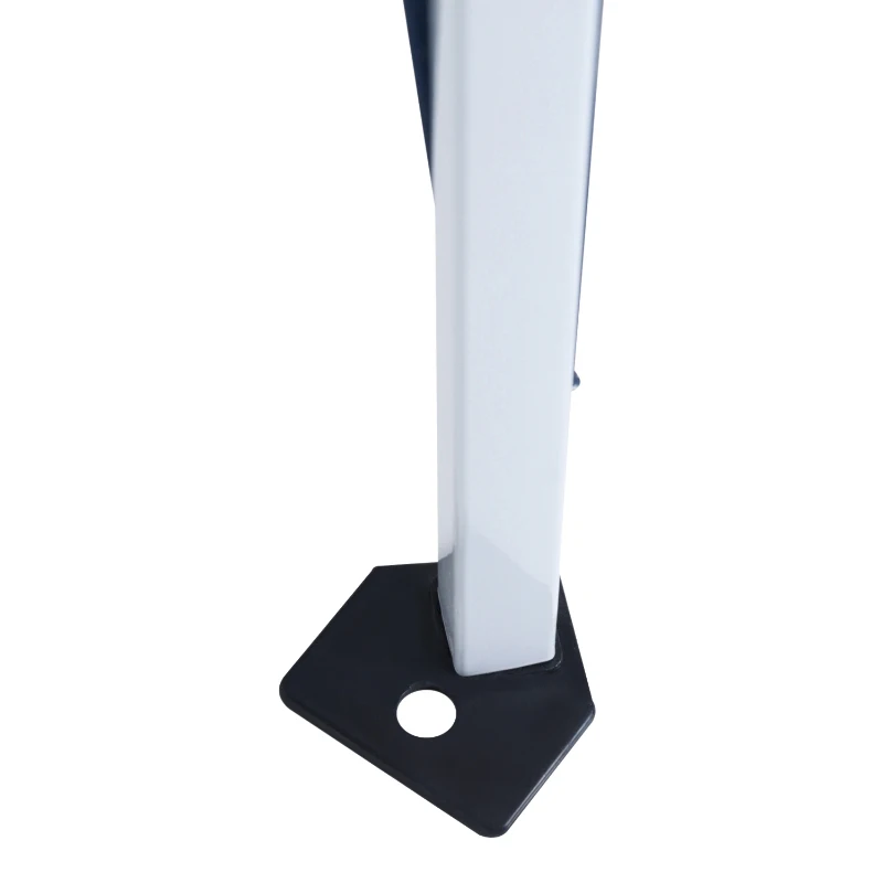 Outsunny Tenda Dobrável Tenda com Desenho Pop Up para Jardim Campismo Festas Eventos Aço e Oxford 297x297x250 cm Azul