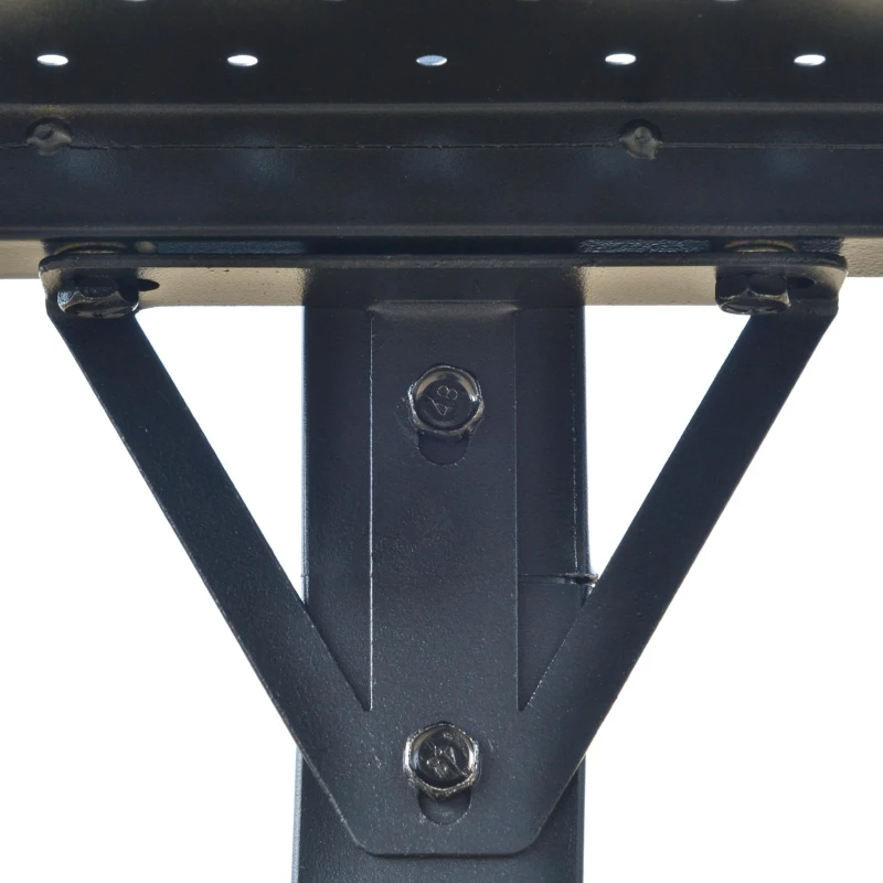 Outsunny Pergola para Churrasqueira 246x149x230 cm de alumínio com 2 Prateleiras para Jardim Preto