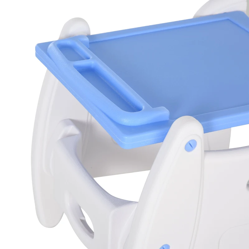 HOMCOM Cadeira para bebês acima de 6 meses 3 posições ajustáveis Acolchoado 57x59x105 cm azul