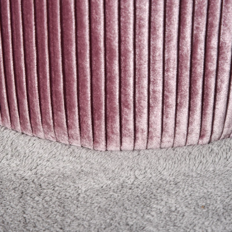 HOMCOM Banco com espaço de armazenamento com assento acolchoado carga máx. 120 kg 81x40x41 cm Rosa