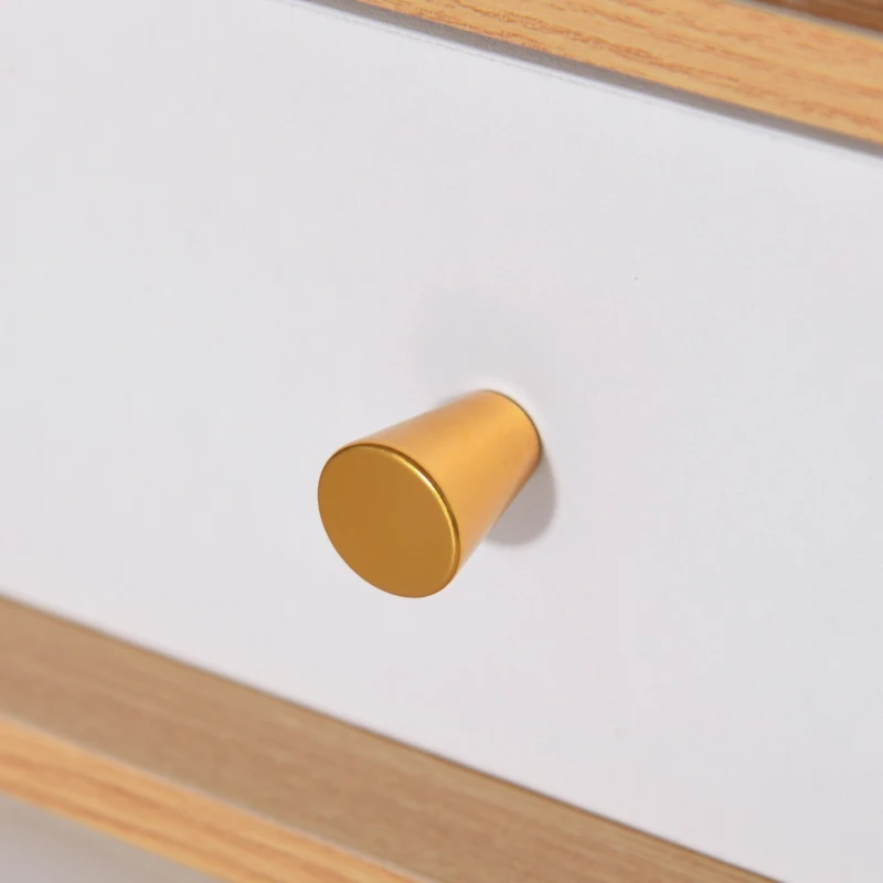 HOMCOM Toucador com Espelho e Luz LED Mesa de Maquilhagem com 3 Gavetas e 2 Prateleiras Sensor Tátil para Dormitório Estrutura Metálica Dorada 90x40x125cm Branco e Madeira