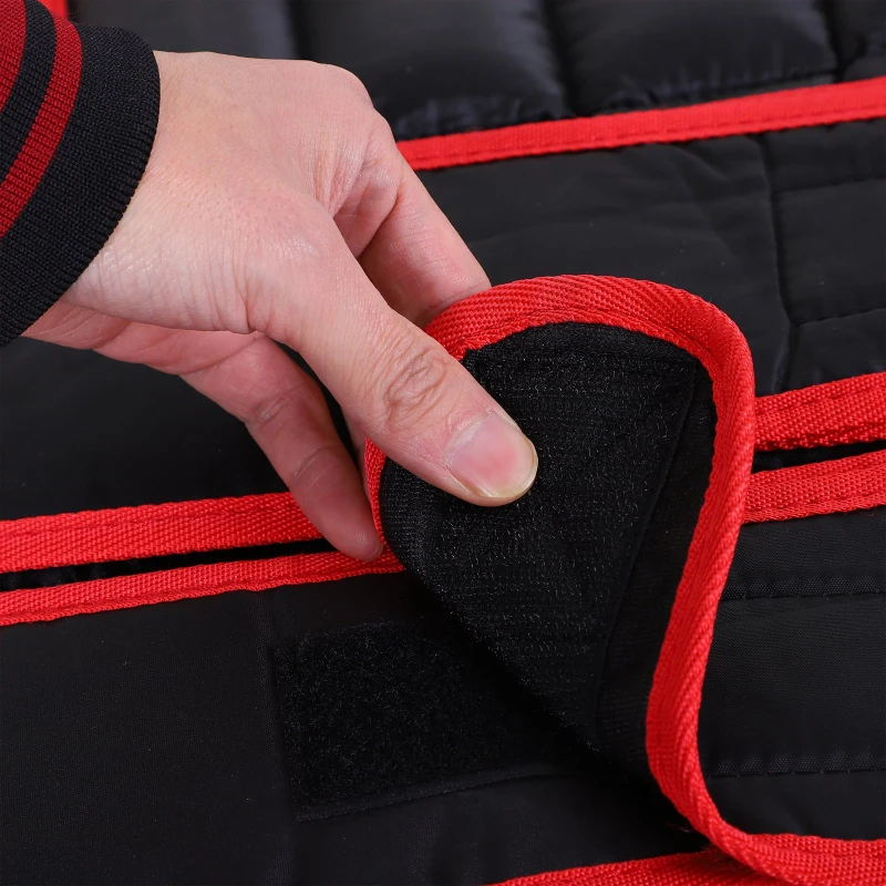 HOMCOM Colete de treinamento de peso ajustável máx. 20 kg com Pesos Individuais 60x50 cm Preto e Vermelho