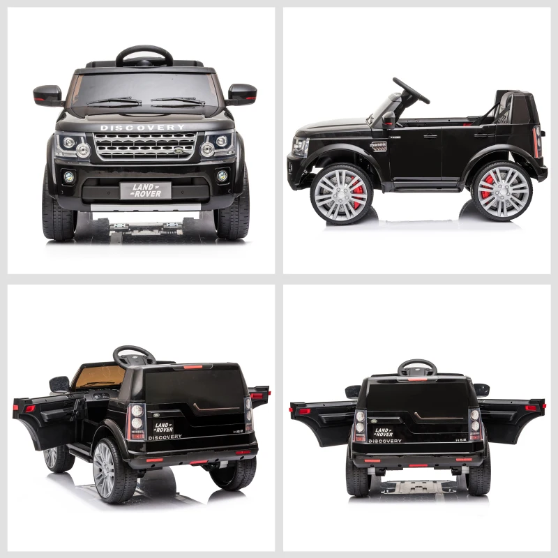 HOMCOM Carro Elétrico para Crianças de 3-6 Anos com Licença de  Land Rover Controle Remoto 102,5x69x55,4 cm Preto