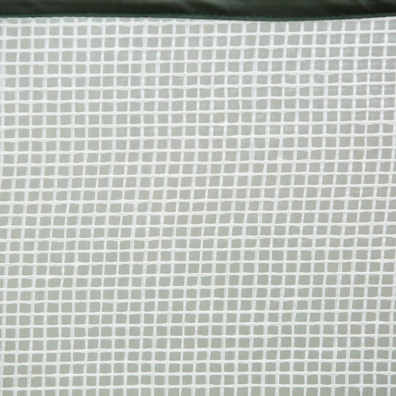 Outsunny Mini Estufa portátil auto-instalável para o cultivo de vegetais com porta e bolsa de transporte 90x90x110 cm Branco