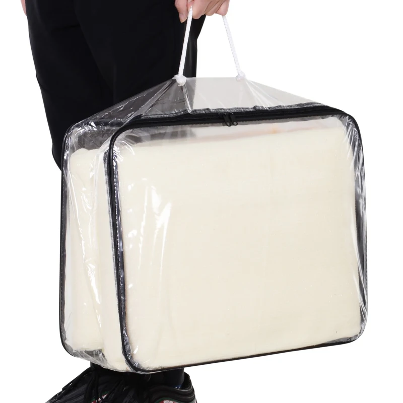 Outsunny Vela de Sombra Retangular 4x6 m Toldo de Vela HDPE com Proteção UV Aneis em Forma de D e Cordas para Jardim Pátio Piscina Creme