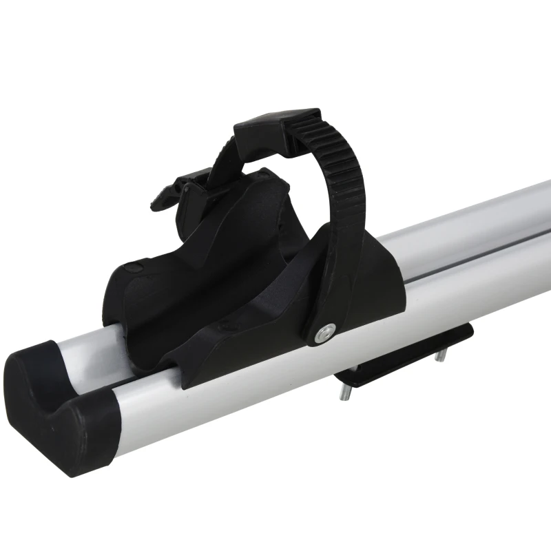 HOMCOM Portador de bicicleta do telhado Para carro com ajustável de 0-180 graus 132x21x66 cm
