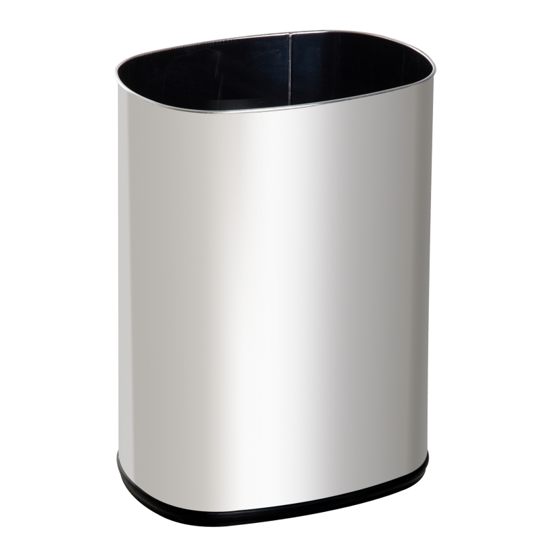 HOMCOM Cubo De Lixo Abertura Automática Sensor de Reciclagem de Resíduos  para cozinha Quarto 48L de Aço Inoxidável